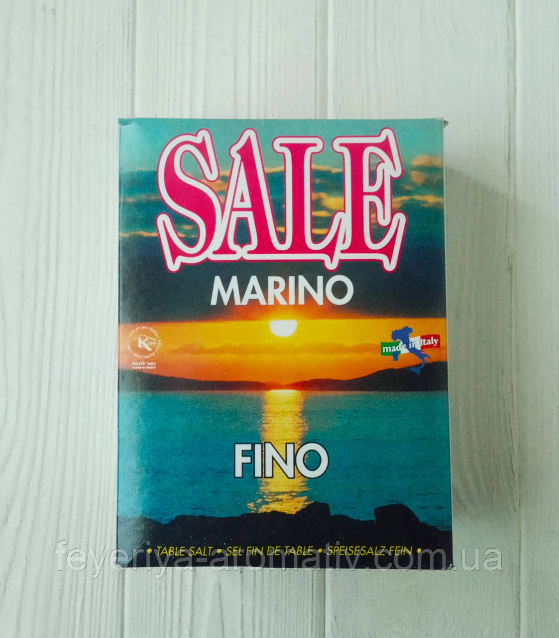 Дрібна морська сіль Sale Marino Fino 1000g (Італія)