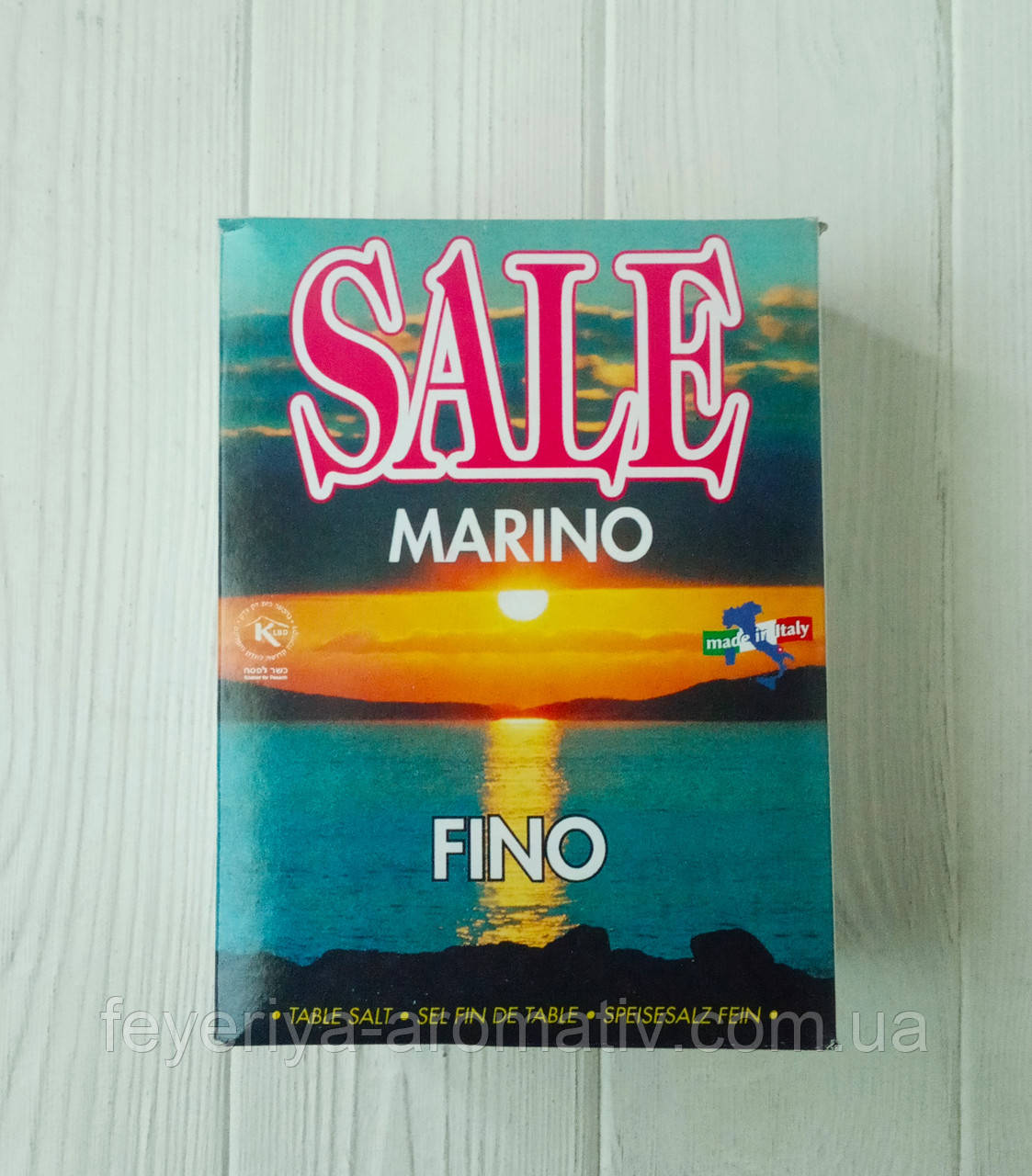 Мелкая морская соль Sale Marino Fino 1000g (Италия) - фото 1 - id-p1175751916