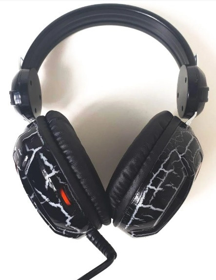 Навушники дротові ігрові з мікрофоном UKC E001 6969 з підсвіткою, фото 1