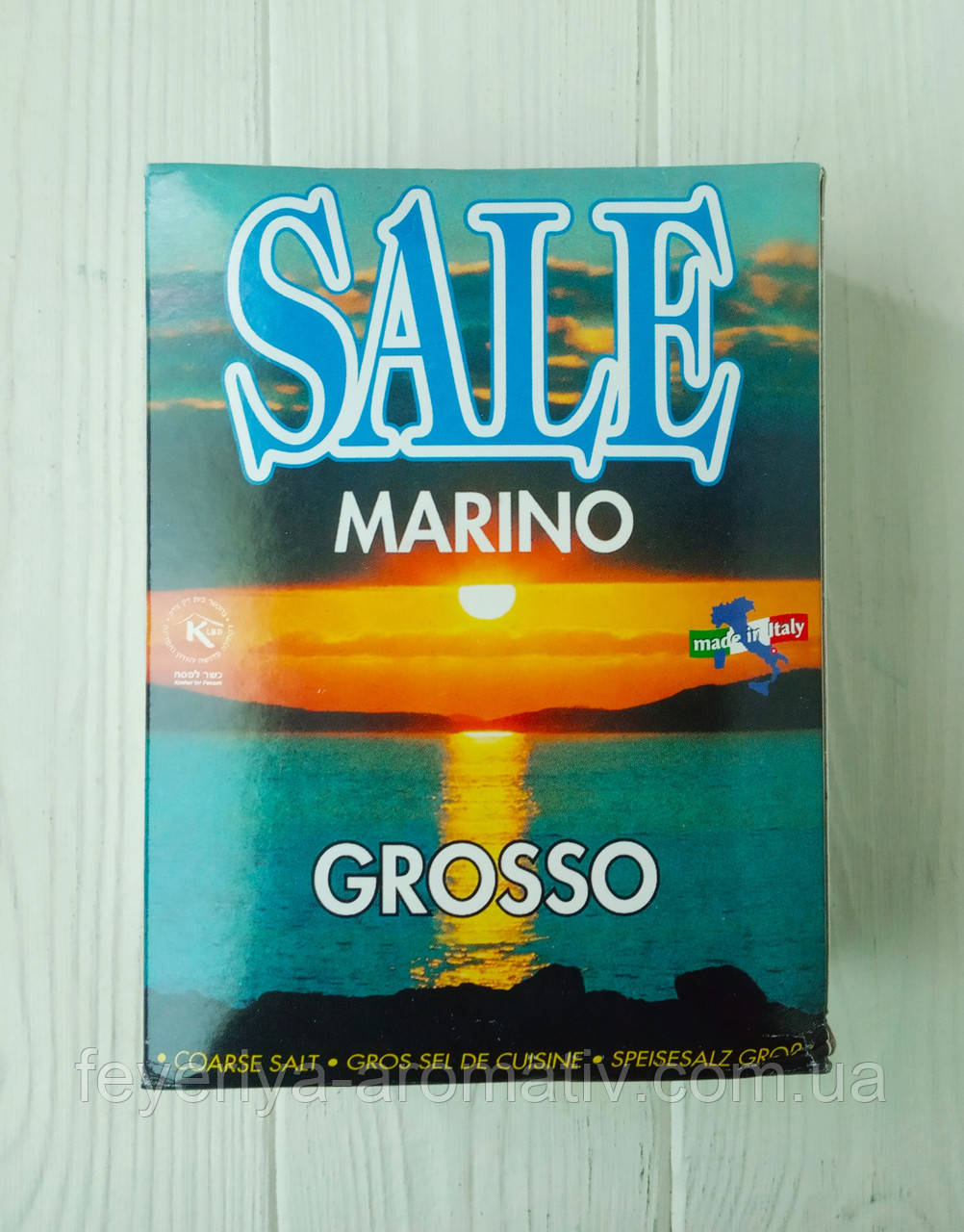 Велика морська сіль Sale Marino Grosso 1000g (Італія)