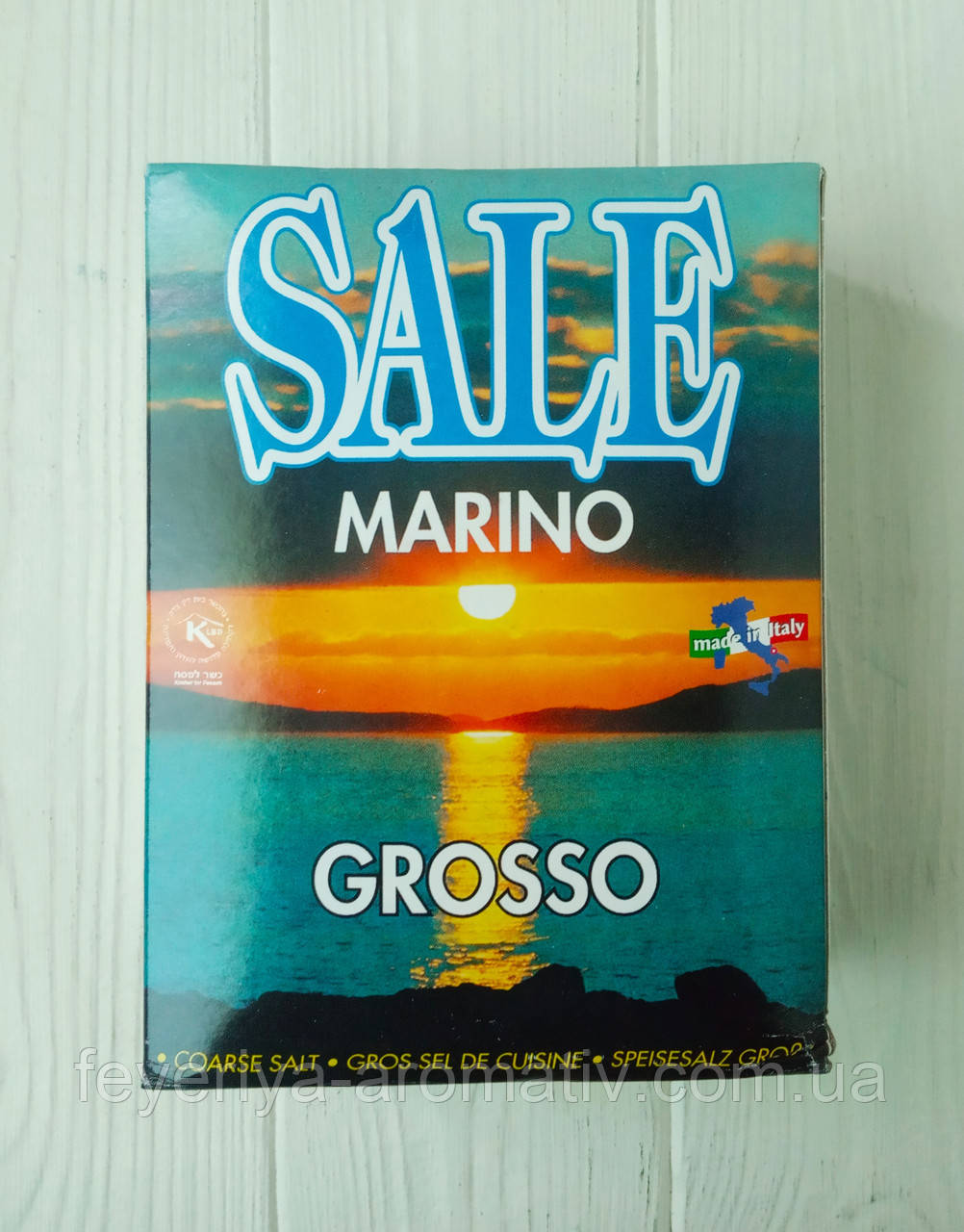 Крупная морская соль Sale Marino Grosso 1000g (Италия) - фото 1 - id-p1175751054