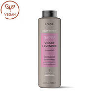 Шампунь для волос фиолетовых оттенков Lakmé Teknia Refresh Violet Lavender shampoo 1000 мл