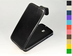 Відкидний чохол з натуральної шкіри для Samsung Galaxy J7 2018