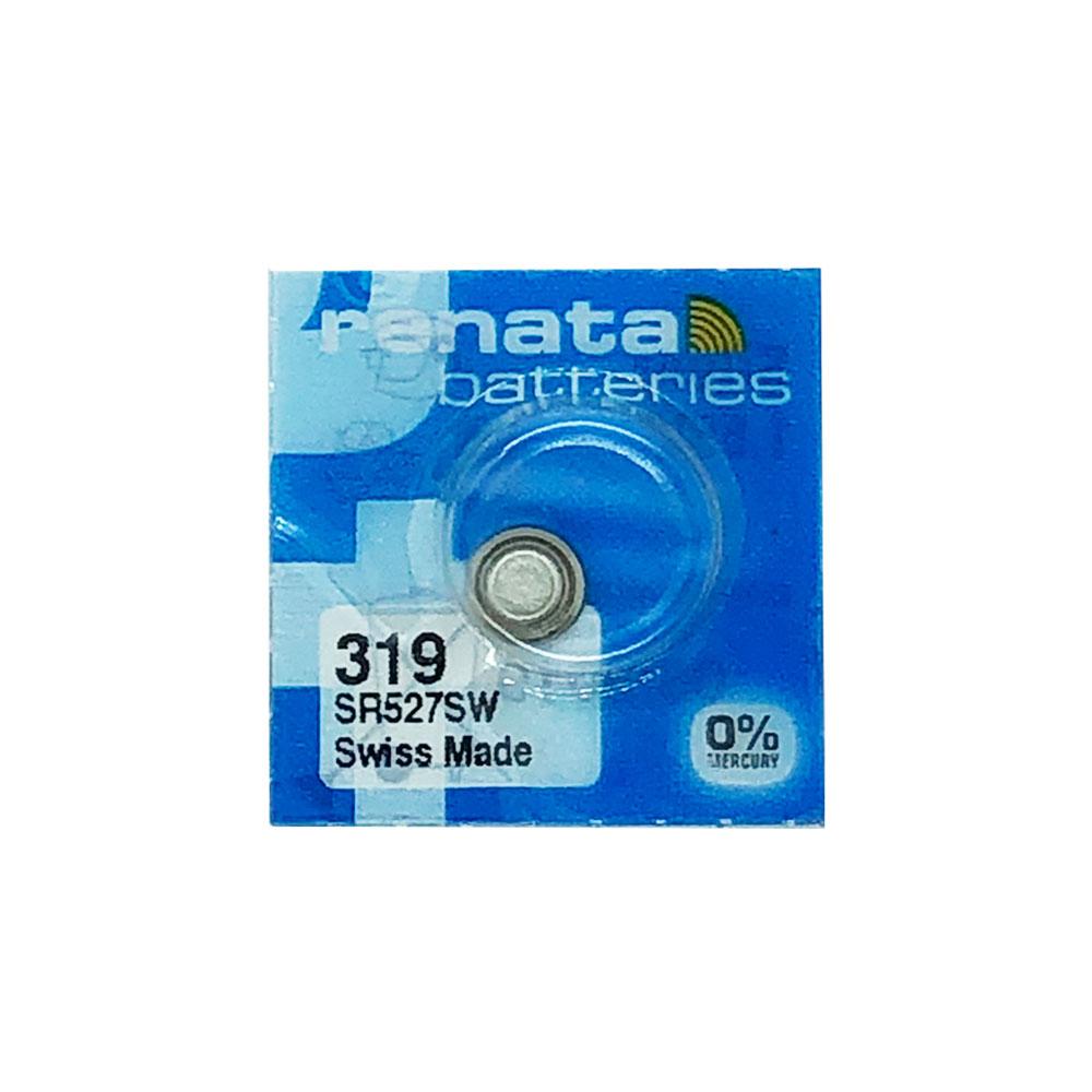 Годинникова батарейка 319 / SR 527 SW Renata Silver Oxide (1.55v) 1шт.