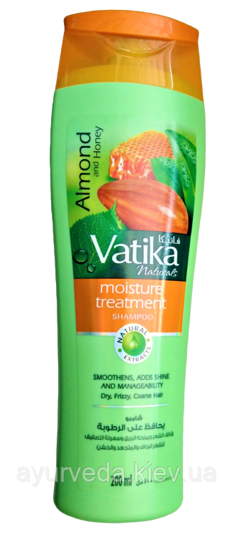 Шампунь Vatika Зволожувальний (200gm) із солодким мигдалем для сухого, кучерявого та жорсткого волосся