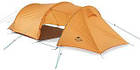 Намет Naturehike Opalus III (3-х місний) 210T polyester NH17L001-L Orange, фото 3