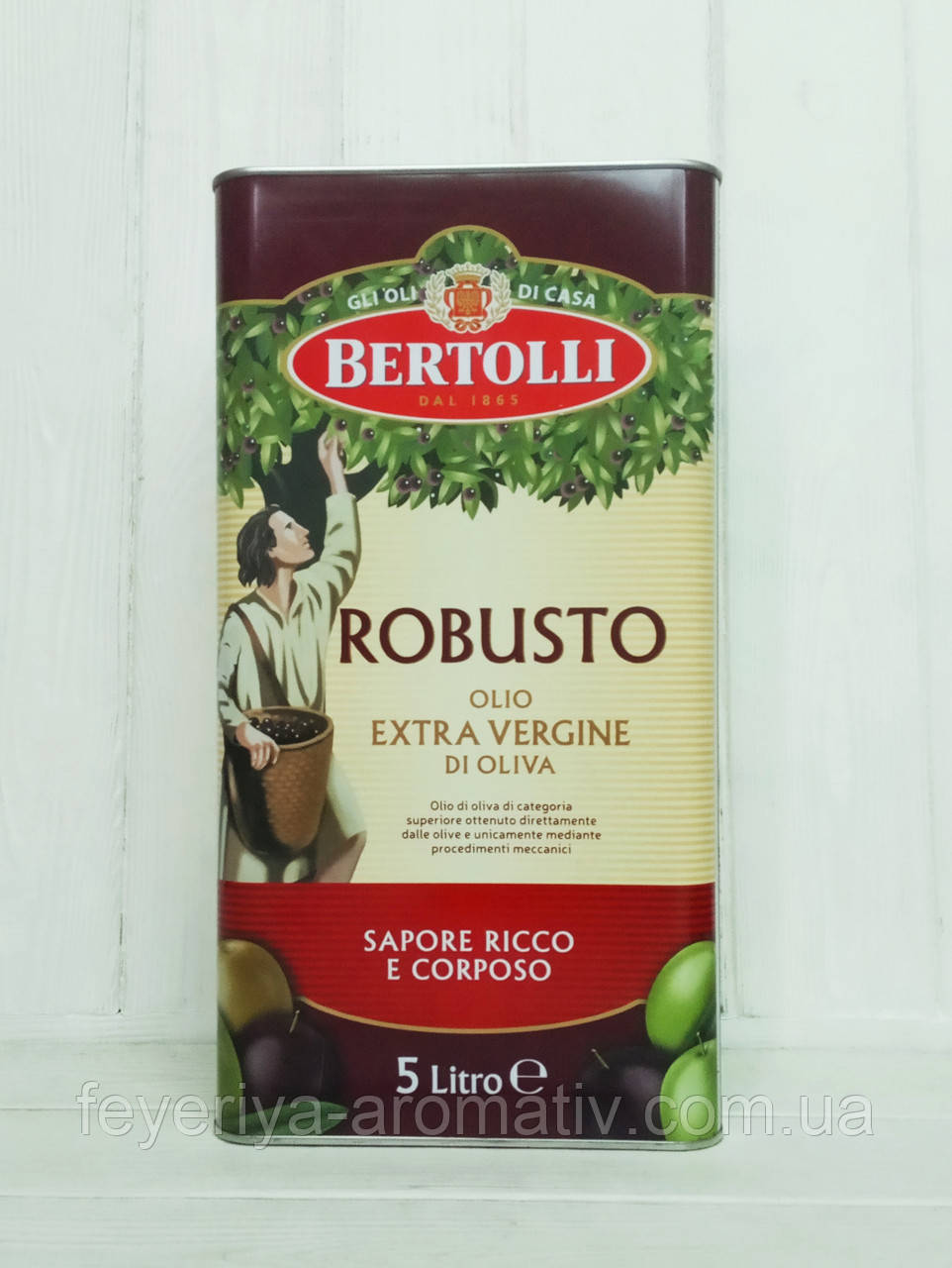 Масло оливковое Bertolli Robusto 5л. (Италия) - фото 1 - id-p1175737455