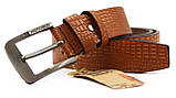 Ремінь чоловічий шкіра крокодила, фото 2
