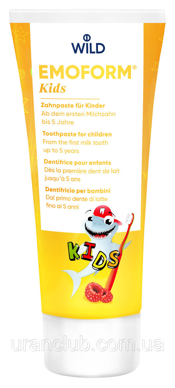 Зубна паста для малюків emoform actifluor kids 0-5 75 мл, фото 1