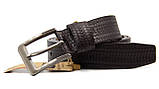 Ремінь шкіряний чоловічий для штанів, фото 3