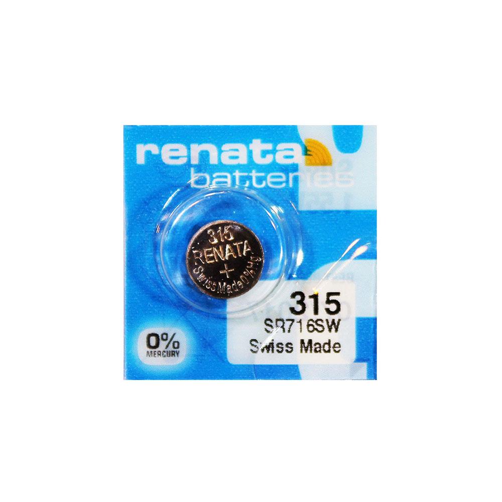 Годинникова батарейка 315 / SR 716 SW Renata Silver Oxide (1.55v) 1шт