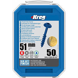 Саморізи Blue-Kote з шляпкою MAXI-LOC, великий крок, довжина 51 мм, 50 шт