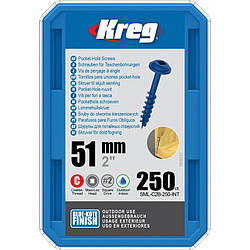 Саморізи Blue-Kote з шляпкою MAXI-LOC, великий крок, довжина 51 мм, 250 шт