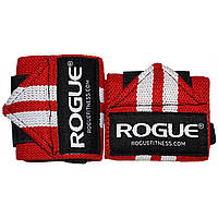 Кистьові бинти Rogue Wrist Wraps Red/White (середня жорсткість)
