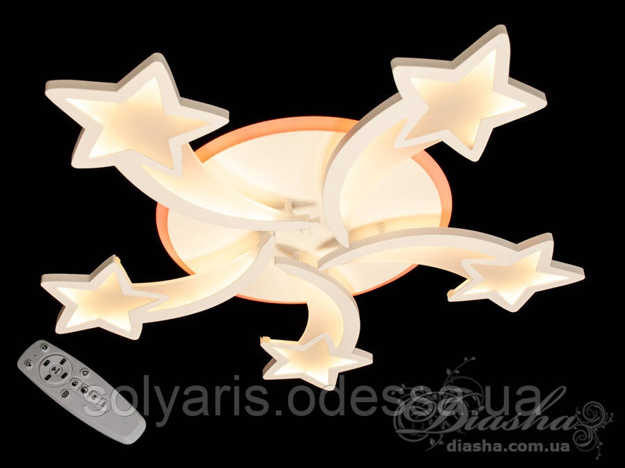 Ідеальна люстра для дитячої кімнати 105W 8163/5WH LED 3color dimmer