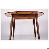 Обідній стіл АМФ Паддінгтон развижной 1200-1500 мм дерев'яний овальної форми, фото 4