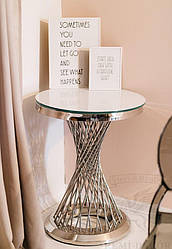 Стіл REMY-DECOR Роял Герольд декоративний із неіржавкої сталі діаметр 80 см для дому