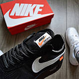 Кросівки чоловічі Off-White Air Force 1 Black Топ якість Київ, фото 5