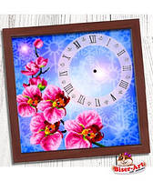 Годинник для вишивки бісером, Бісер-Арт "Орхідея" (010)