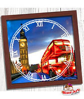 Годинник для вишивки бісером, Бісер-Арт "Вечір в Лондоні" (007)