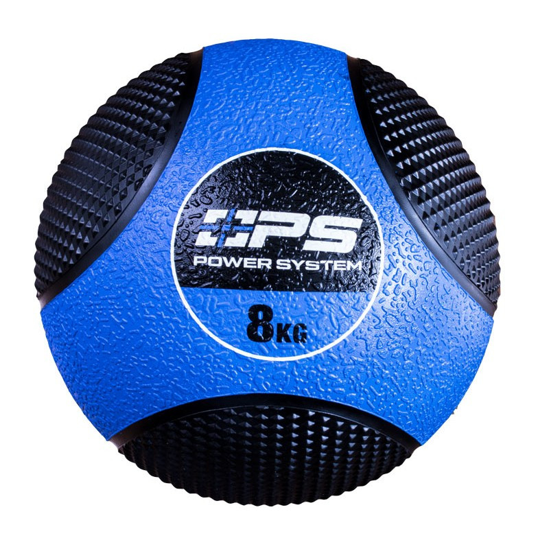 Медбол (набивний м'яч) Medicine Ball Power System PS-4138 8 кг синій