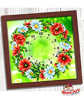 Часы для вышивки бисером Бисер-Арт "Польовий вінок" (001)