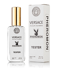 Чоловічий міні-парфуми Versace Pour Homme (Версаче пур хом) з феромонами 65 мл тестер
