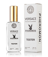 Чоловічий мініпарфум Versace Pour Homme (Версаче пур хом) з феромонами тестер 65 мл