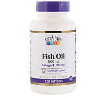 Омега-3 21st Century Omega-3 Fish Oil 1000mg 120caps