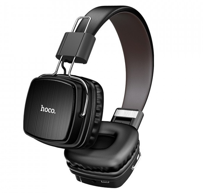 Навушники безпровідні Bluetooth HOCO Gleeful W20, чорні, фото 1