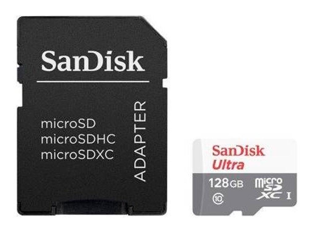 Карта пам'яті SANDISK 128GB microSDXC class 10 UHS-I Ultra (SDSQUNS-128G-GN6TA)
