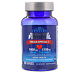 Омега-3 Alaska Wild Fish Oil Mega Omega-3 90 Enteric Coated Softgels, фото 3