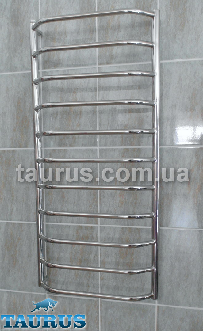 Довгий н/ж сушарка для рушників Standart 11/1150х450 для ванної кімнати. Трапецієподібні перемички d20