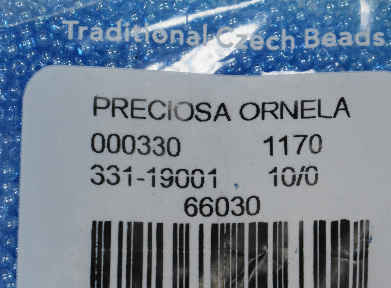 Бісер Preciosa 10/0 колір 66030 блакитний 5г, фото 1