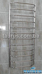 Висока Нержавіюча сушарка для рушників Standart 12/1250х450. Перемичка виступна трапеція d20. 1/2