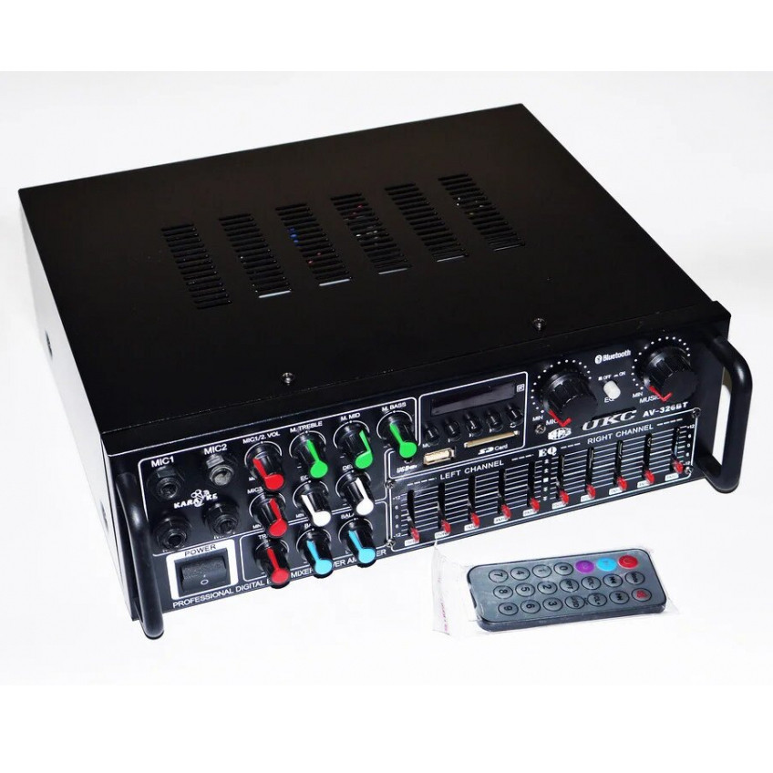 Підсилювач звуку Ukc Amp AV-326BT