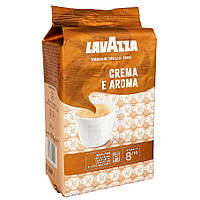 Кофе в зернах Lavazza Crema e Aroma 1кг Коричневая Лавацца Оригинал Италия смесь 40% Арабики и 60% Робусты