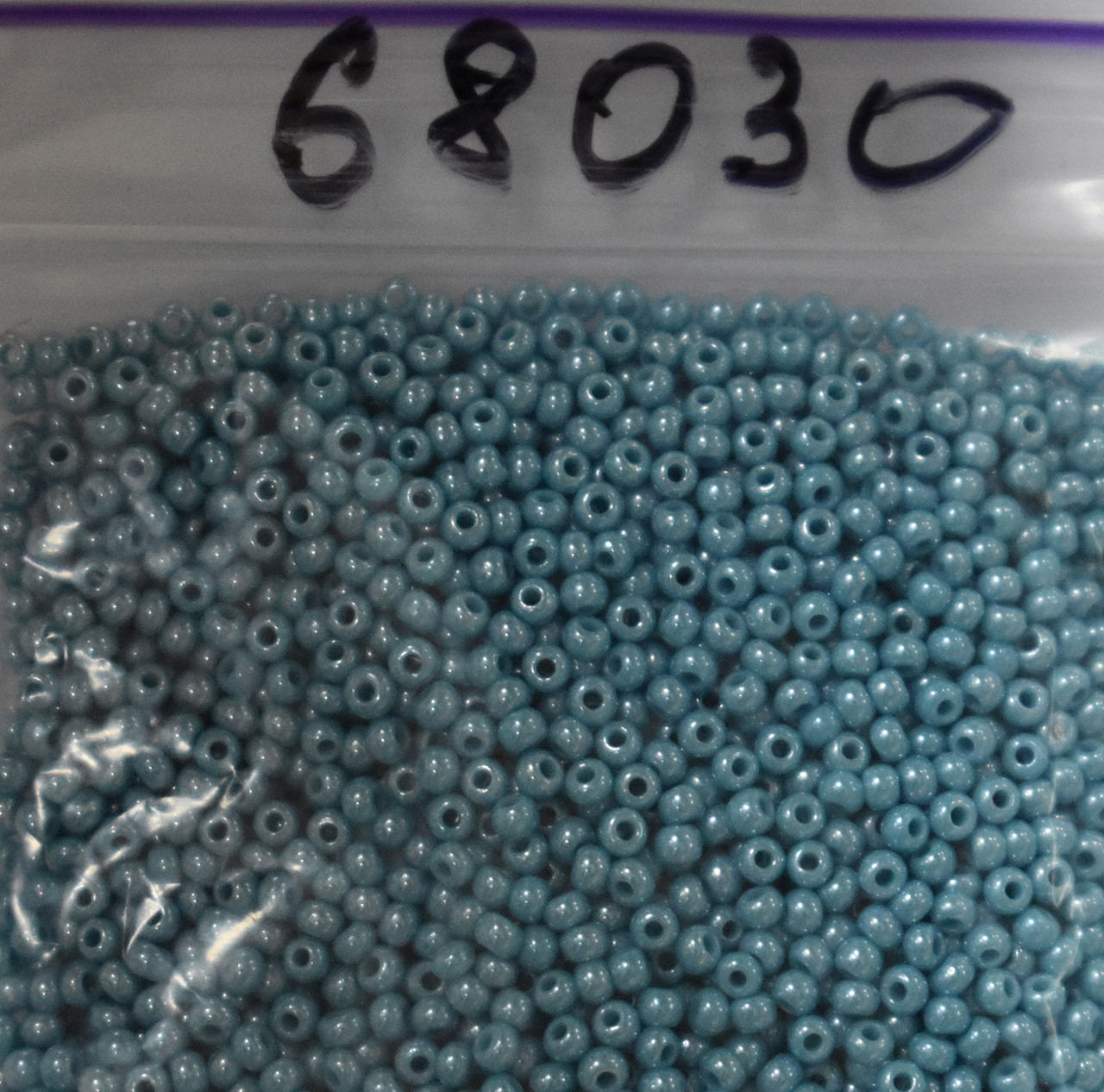 Бісер Preciosa 10/0 колір 68030 блакитний 5г, фото 1