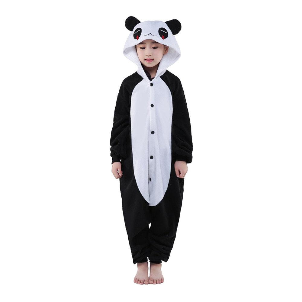 Дитячий кігурумі панда чорно-білий (р. 100-140 см) krd0046