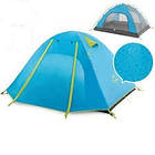 Намет Naturehike P-Series II (2-х місний) 210T 65D polyester Graphic NH18Z022-P Блакитний, фото 7