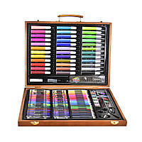 Набір для дитячої творчості в дерев`яному кейсі на 150 предметів