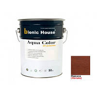 Акриловая лазурь Aqua color UV protect Bionic House (марсала)