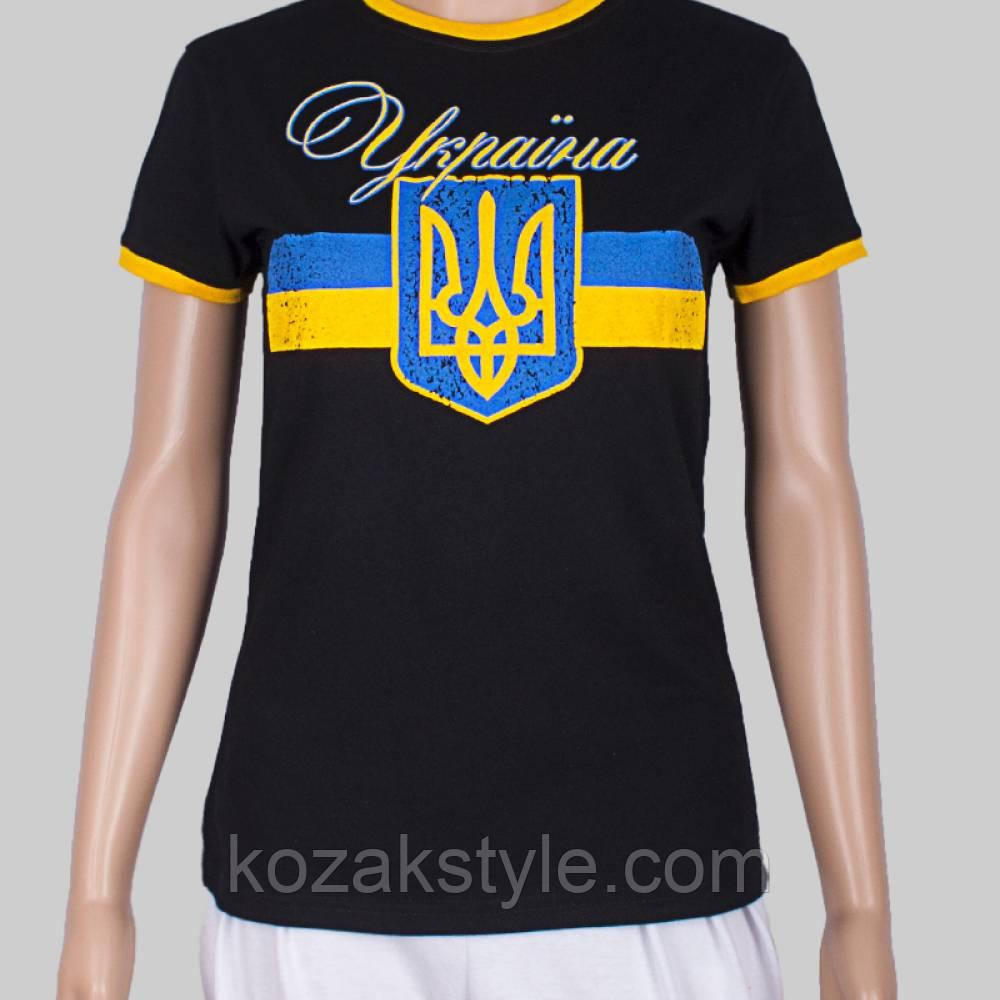 Патріотична футболка жіноча Україна