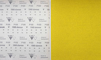 Наждачний папір в аркушах SIA, Швейцарія, 23Х28 см для шліфування і видалення лакофарбових покриттів. Зерно: Р100