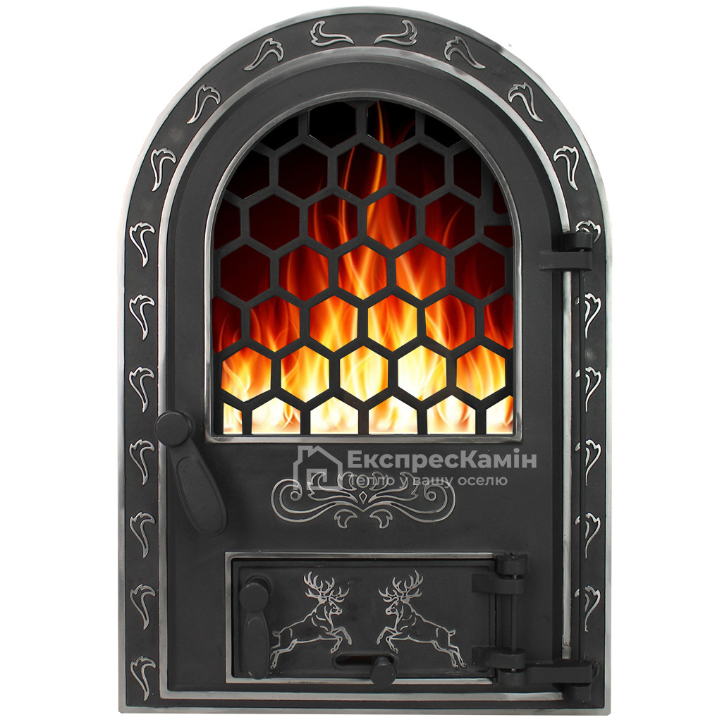 🔥Купить Дверцы печные со стеклом 610Х420 "BARTON". Дверцы для печи ...