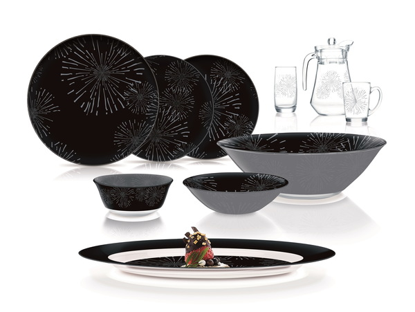 Simply Nightfall Silver Сервіз столовий 46 пр. Luminarc Q1061