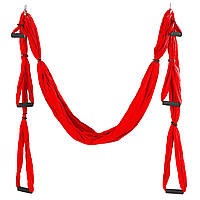 Гамак для йоги с ручками Zelart Antigravity Yoga FI-5323 (нейлон, р-р 280х150см, цвета в ассортименте)