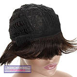 Перука каре з канекалону 8039 колір гіркий шоколад, фото 5