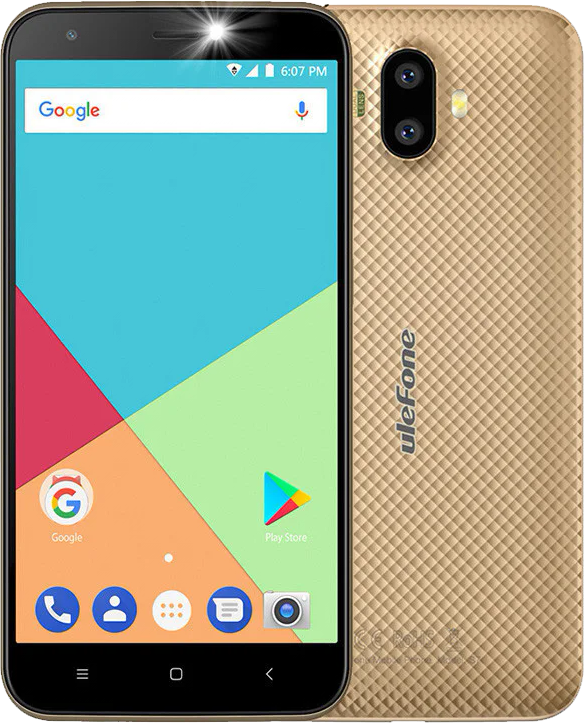 Ulefone S7, 1/8 Gb, Android 7.1, Подвійна камера 8 Мп + 5 Мп, Фронталка 5 Мп, 2500 mAh, Дисплей 5", фото 1