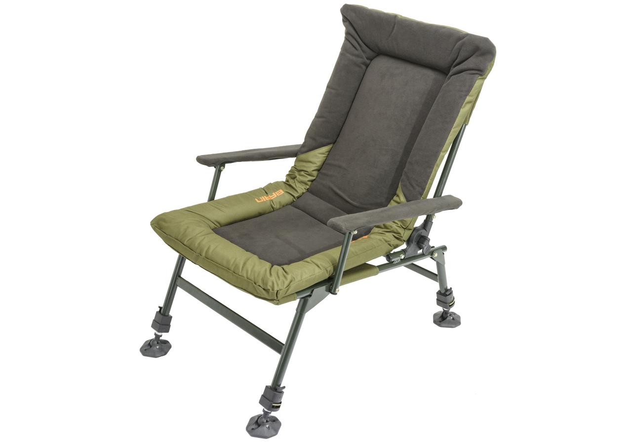Крісло Brain Reclіner Fleece Comfort HYC009THF-AL, коропове крісло для риболовлі і природи посилене (130 кг)